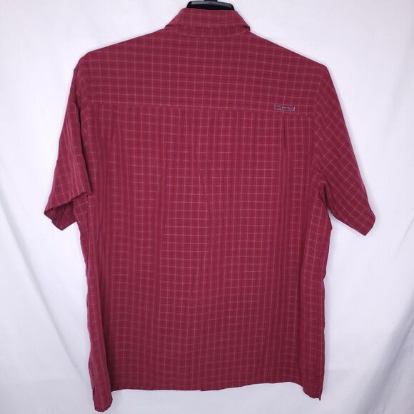 Marmot Shirt Mens XL Check Red Camp Casual - Picture 6 of 12